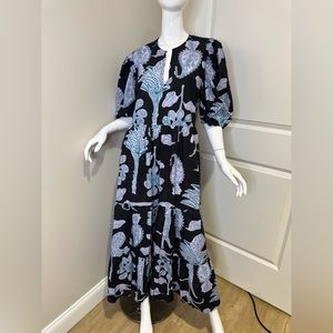 NWT Large Oliphant Puff Sleeve Maxi